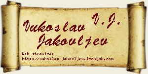 Vukoslav Jakovljev vizit kartica